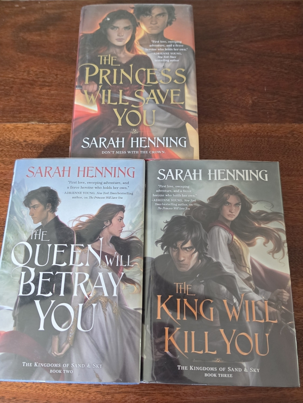 Kingdoms of Sand and Sky 1-3 By Sarah Henning Complete Series Hardcover Books
